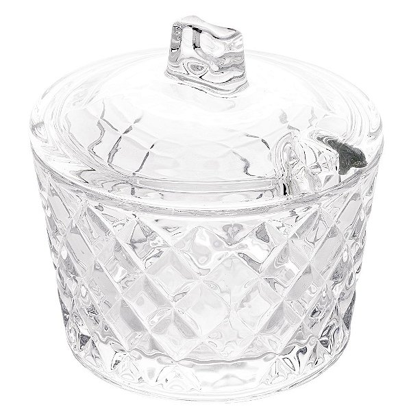 Açucareiro de Cristal Diamante 260ml - Lyor