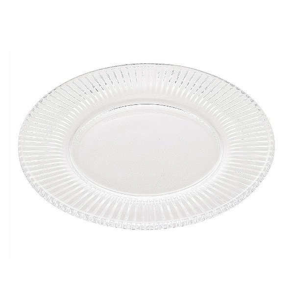 Prato Sobremesa de Cristal Renaissance 22,5cm - Lyor