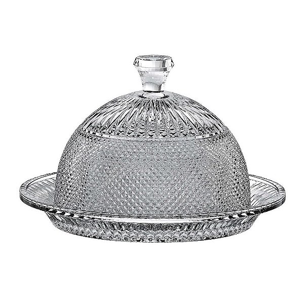 Queijeira de Cristal Ecológico com Tampa 20cm x 13cm - L'Hermitage