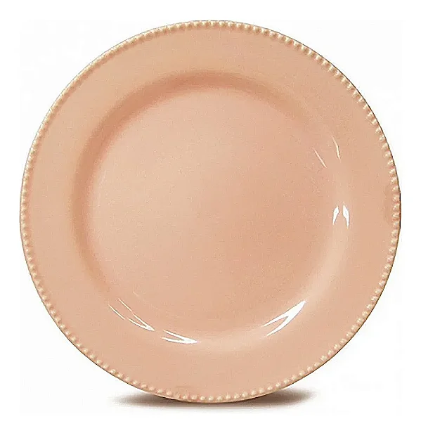 Prato Sobremesa 20,4cm Perla Rose Nude - Oxford