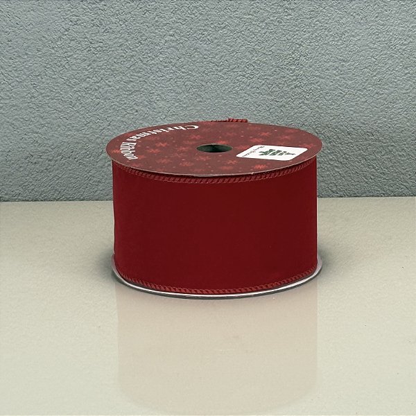 Fita Decorativa Natalina com Estampa 6.3cm x 9.14m