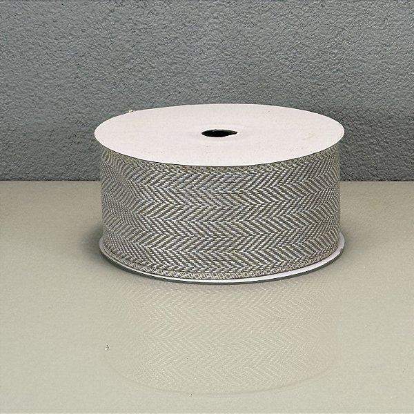 Fita Decorativa Natural com Textura de Malha 6.3cm x 9.14m