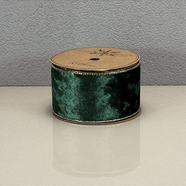 Fita Decorativa Verde Intenso 6.3cm x 9.14m