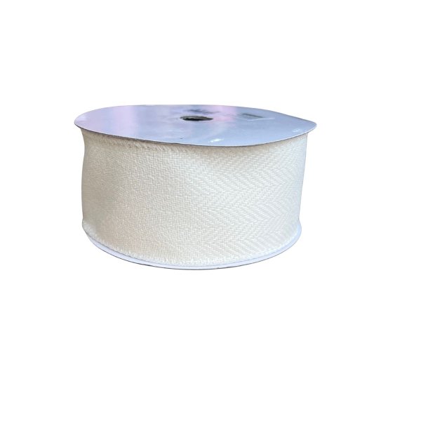 Fita Decorativa Branca 6.3cm x 9.14m