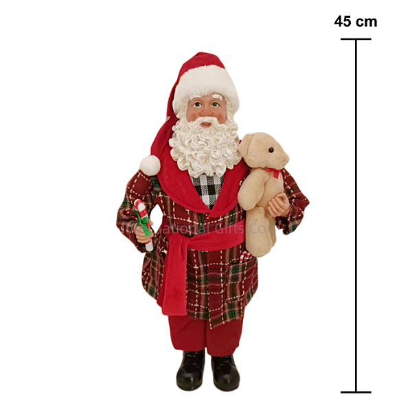 Papai Noel Roupão Colecionável 45cm