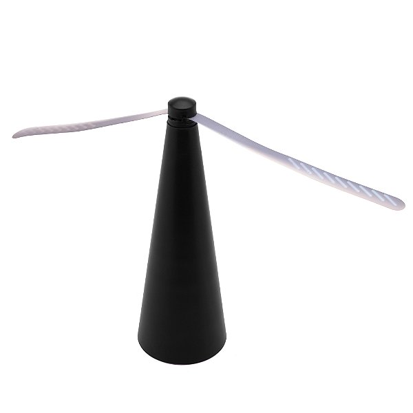 Ventilador Repelente de Mesa de Plástico Preto 24,5cm x 8cm x 19cm - Lyor