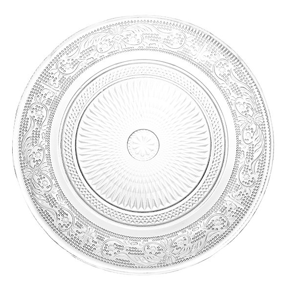 Prato para Sobremesa de Vidro Angel 18cm - Lyor