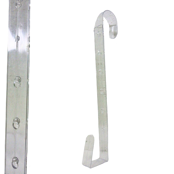 Gancho de Guirlanda Tamanho Ajustavel 52cm Transparente