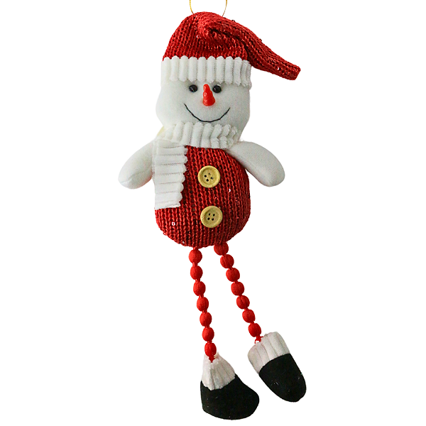 Boneco Natalino 30cm Boneco de Neve Vermelho