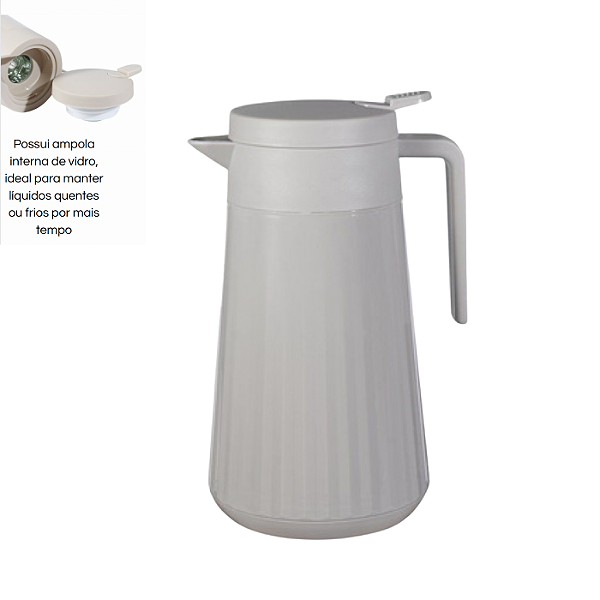 Garrafa Termica 1L Classic Cor Cinza