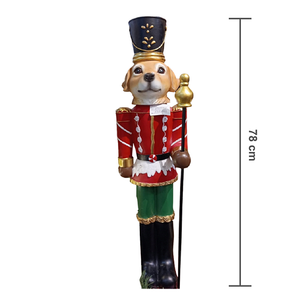 Cachorro Soldadinho com Luz 78cm