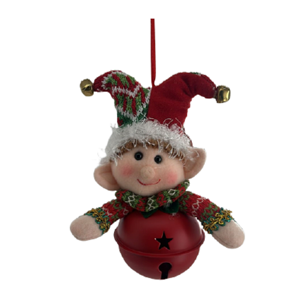 Duende Guizo Vermelho de Pendurar 15cm