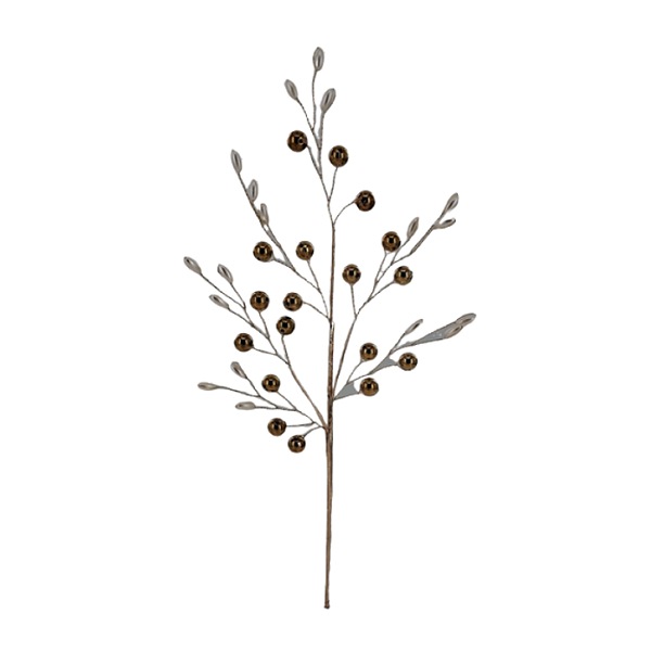 Haste Decorada Bolinhas 36cm Dourada