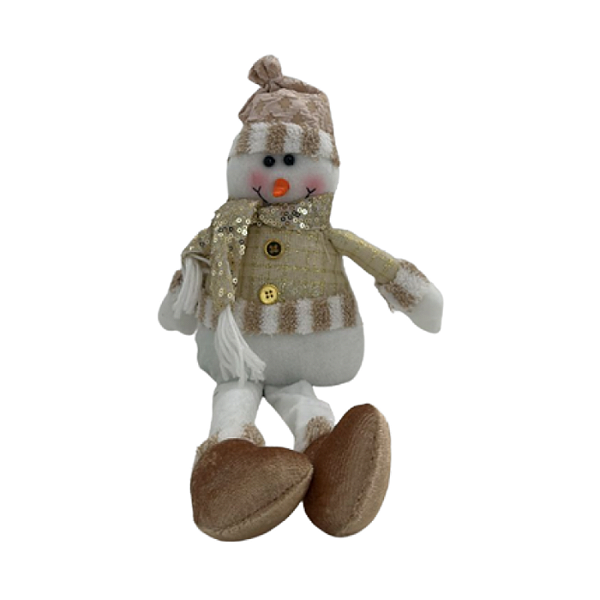 Papai Noel Boneco de Neve 50cm Dourado