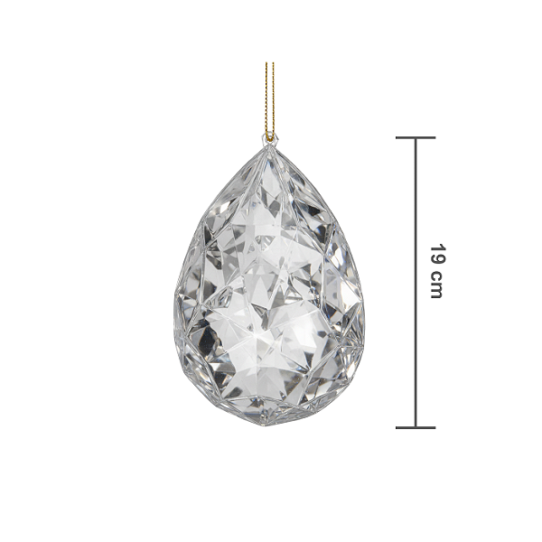 Joia Decorativa 13x7 5x19cm Cristal