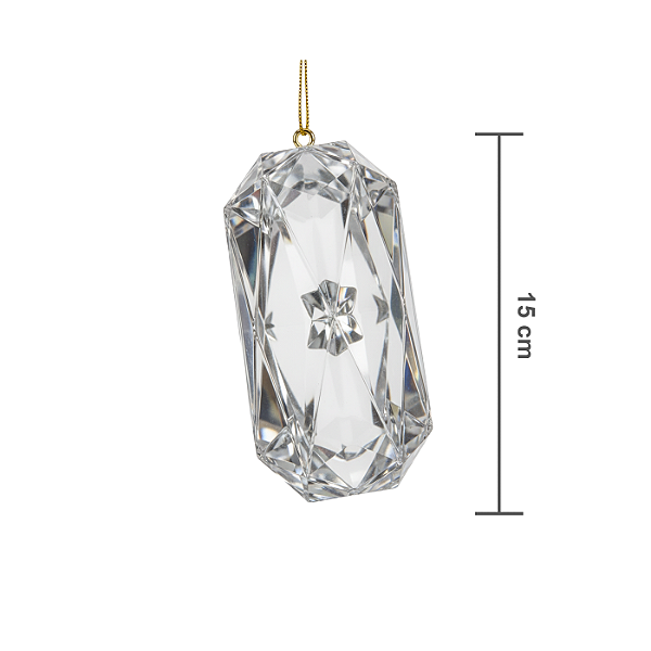 Joia Decorativa 7x5 5x15cm Cristal
