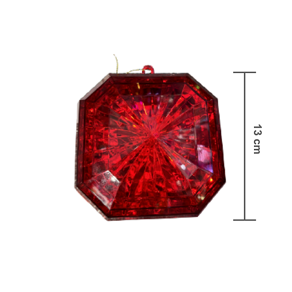 Joia Decorativa 12x5x13cm Vermelha