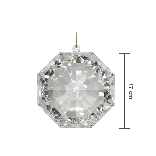 Joia Decorativa 16x10x17cm Cristal