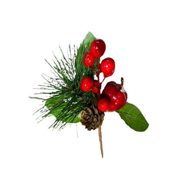 Pick Berry Maça Pinha 18cm Vermelho