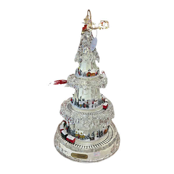 Vila Natalina Coleçāo Cristal Duas Alturas 47cm Multicor