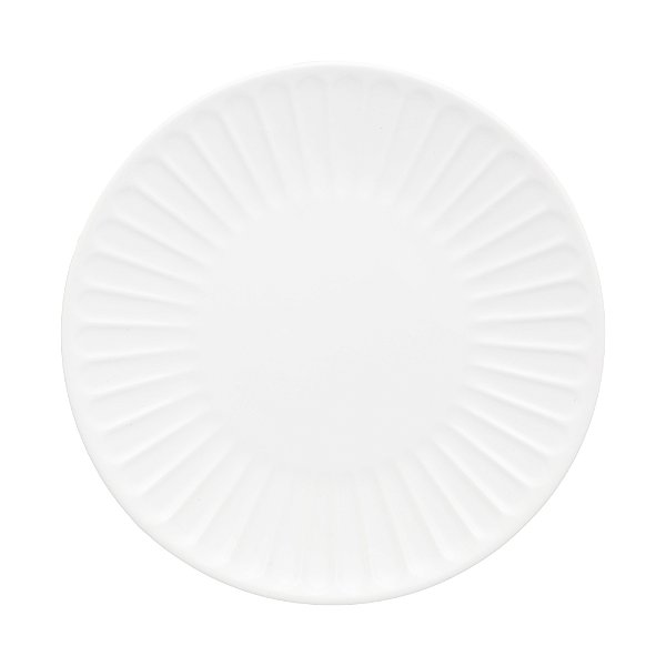 Conjunto 2 Pratos para Sobremesa de Cerâmica Colibri Branco 19cm - Wolff