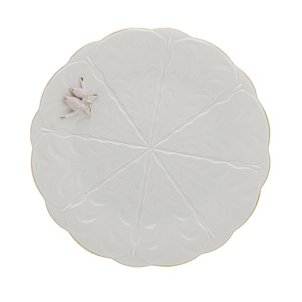 Prato para Bolo de Porcelana Birds 30cm - Wolff