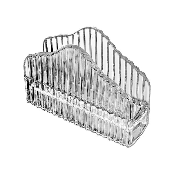 Porta Guardanapos de Cristal Império 13,5cm x 4,5cm x 10cm - Wolff
