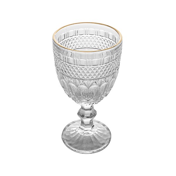 Conjunto 6 Taças de Água com Fio de Ouro Brand 320ml Vidro - Wolff