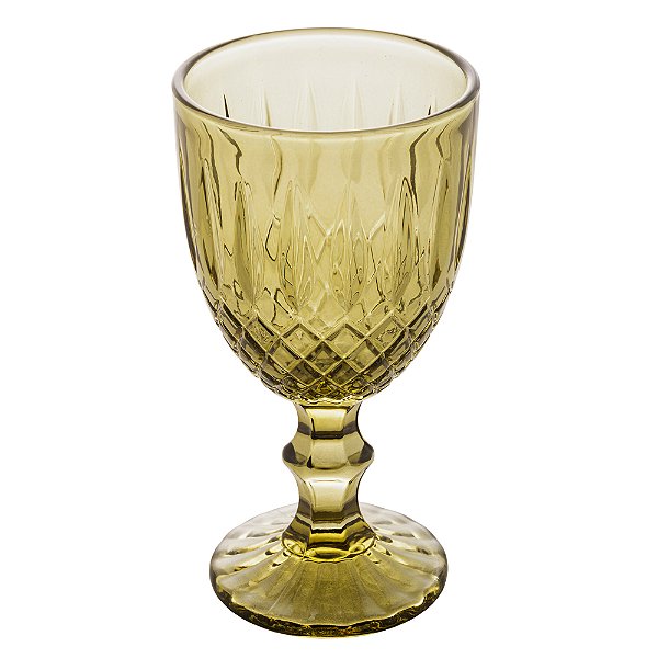 Conjunto 6 Taças Greek 320ml Verde Vidro - Wolff