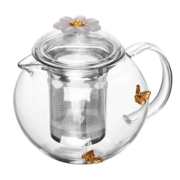 Chaleira com Difusor Sun Garden 600ml Vidro Borossilicato - Wolff