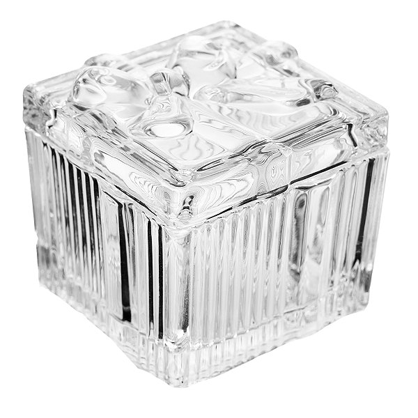 Potiche Caixa de Presente Laço de Fita 7,4cm x 7cm Cristal Ecológico - Wolff