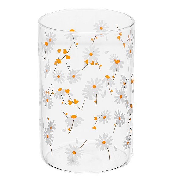 Conjunto 2 Copos Sunflower 280ml Vidro Borossilicato - Wolff