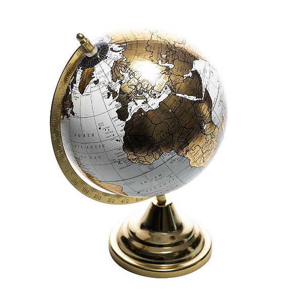 Globo Decorativo de Plástico e Metal 13cm x 20cm x 32cm - Wolff