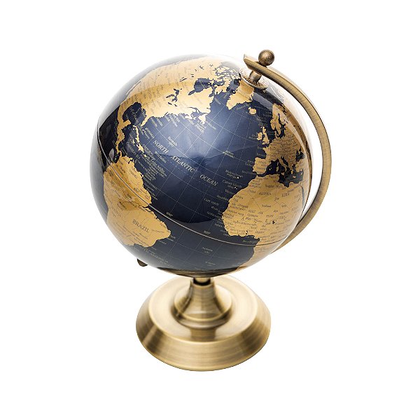 Globo Decorativo de Plástico e Metal 15cm x 14cm x 21,5cm - Wolff