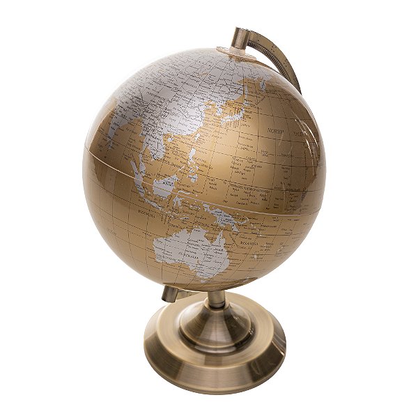 Globo Decorativo de Plástico e Metal 22cm x 20cm x 26,5cm - Wolff