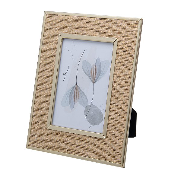 Porta-Retrato Toscana 10cm x 15cm Dourado Metal - Wolff