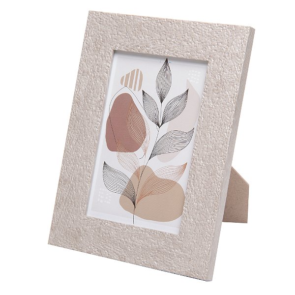 Porta-Retrato Grezzo 10cm x 15cm Bege Mdf - Wolff