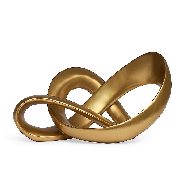 Escultura New West Dourada em Poliresina - Mart