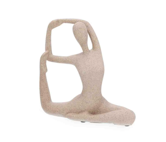 Escultura Yoga em Poliresina 19cm - Mart
