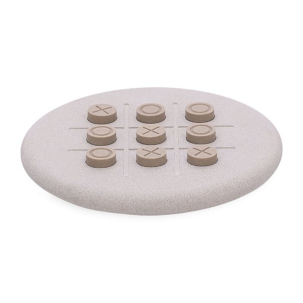 Jogo Dama Decorativo Cimento e Poliresina - Mart