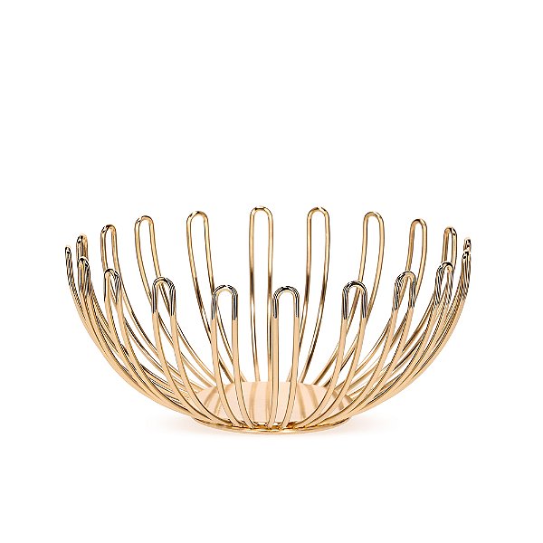 Centro de Mesa em Metal Dourado 32cm - Mart