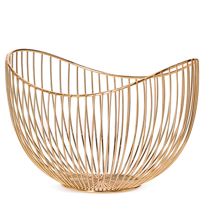 Centro de Mesa em Metal Dourado 15cm - Mart