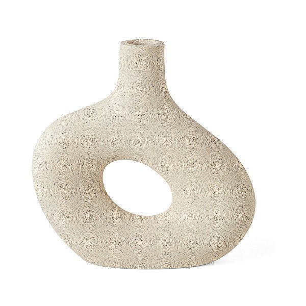 Vaso Decorativo em Poliresina Bege 23x22 - Mart