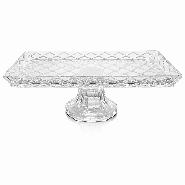 Travessa de Cristal Retangular 28cm x 16cm - BMQ