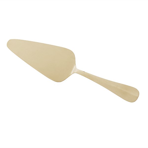 Espátula de Aço Inox para Bolo Positano Dourada 25cm - Lyor