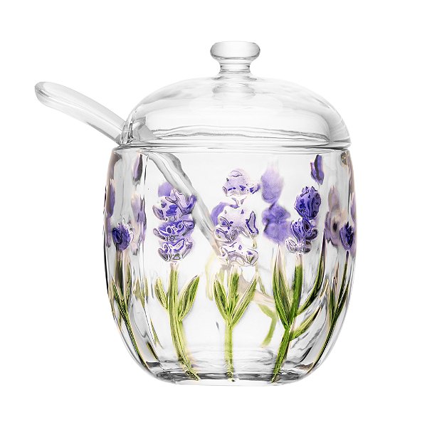 Açucareiro Cristal Ecológico Lavanda 8,5x11,3cm - Lyor