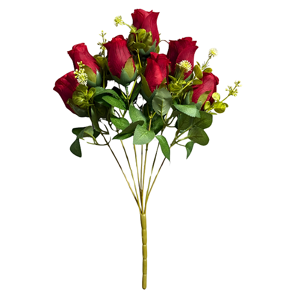 Buquê Rosas Vermelhas Botões X7 - BMQ