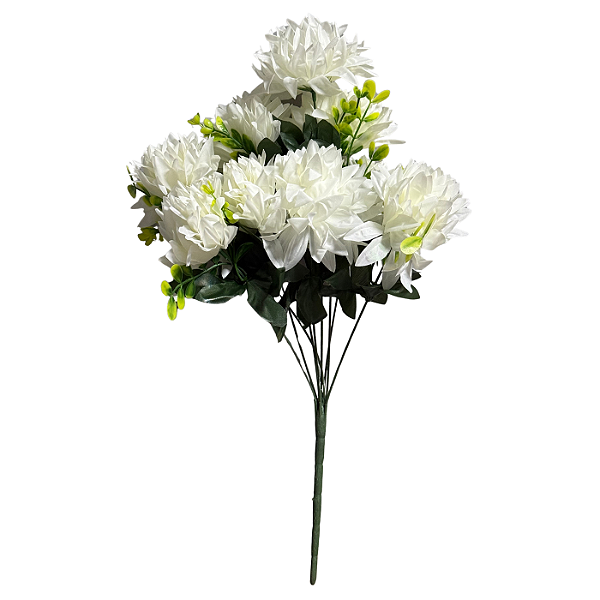 Buquê Crisântemo Branco X9 - BMQ