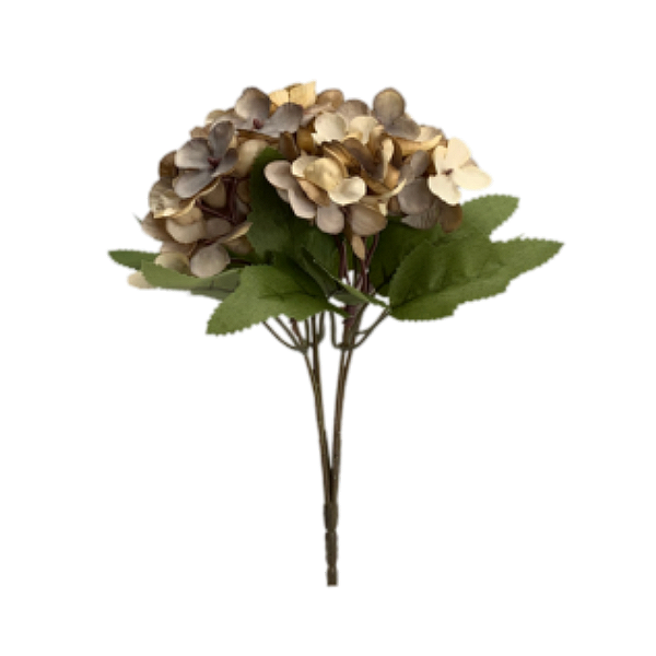 Buquê Mini Hortênsia Amarela X5 - BMQ