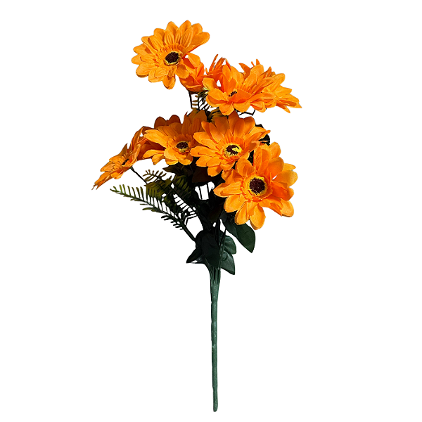 Buquê Gerbera Laranja X9 - BMQ